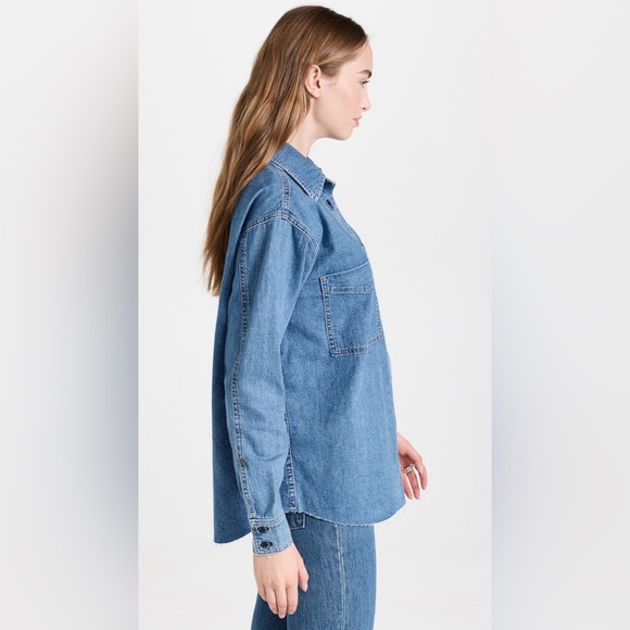 Sale!▪️NWOT ASKK NY Oversized Denim Button Down Shirt - Picture 5 of 11